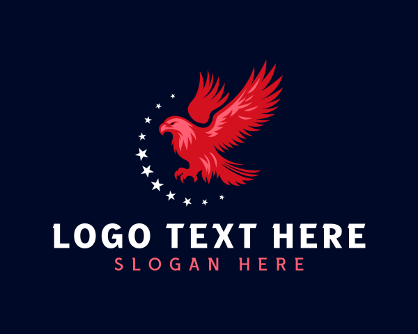Patriotic Eagle Emblem